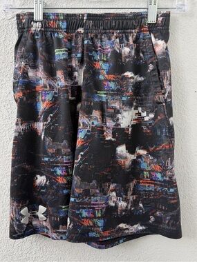 Under Armour Youth Boys' HeatGear Shorts - Glitch Print - YLG (14-16)